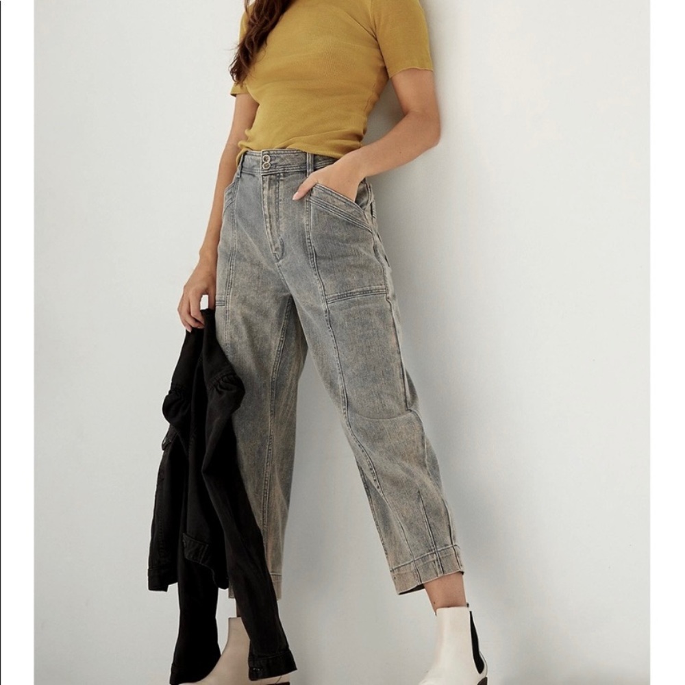 Anthropologie Pilcro ultra high waist washed jeans
